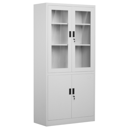 Метален шкаф Carmen CR-1272 J - сив