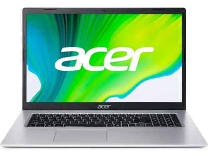 Лаптоп Acer Aspire 3, A317-33-P2Q5, Intel Pentium Silver N6000 (up to 3.3GHz, 4MB), 17.3" FHD IPS, Cam&Mic, 8 GB DDR4, 256GB SSD PCIe, Intel UMA Graphics, 802.11ac, BT 5.0, Linux, Silver