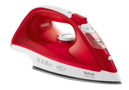 Ютия Tefal FV1543E0, Red, 2100W - 0-25g/min - shot 100g/min - ceramic plate - anti drip - water tank 250 ml