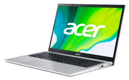 Лаптоп Acer Aspire 3, A315-35-C2QT, Intel Celeron N5100 Quad-Core (up to 2.8GHz, 4MB), 15.6" FHD IPS (1920x1080)AG, Cam&Mic, 8GB DDR4, 256GB SSD PCIe, Intel UMA Graphics, 802.11ac, BT 5.0, Linux, Silver