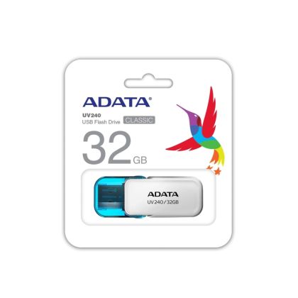 Памет ADATA UV240 32GB USB 2.0 White