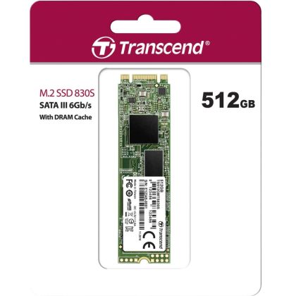 Твърд диск Transcend 512GB, M.2 2280 SSD, SATA3 B+M Key, TLC