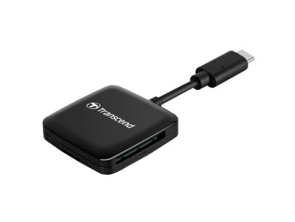 Четец за карти Transcend SD/microSD Card Reader, USB 3.2 Gen 1, Black, Type C