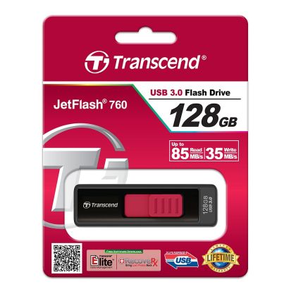 Памет Transcend 128GB JETFLASH 760, USB 3.0 (Red)