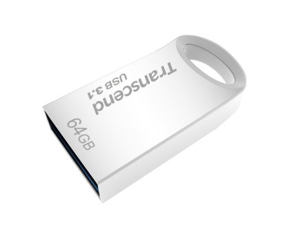 Памет Transcend 64GB JETFLASH 710, USB 3.1, Silver Plating