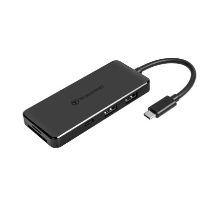 USB хъб Transcend 3-Port Hub, 1-Port PD, SD/MicroSD Reader, USB 3.1 Gen 2, Type C