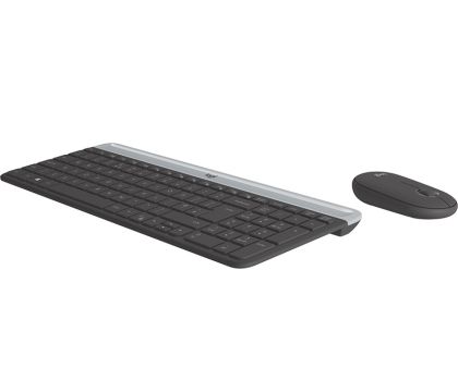Комплект Logitech Slim Wireless Keyboard and Mouse Combo MK470 - GRAPHITE