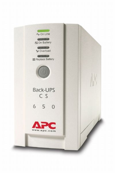 Непрекъсваем ТЗИ APC Back-UPS CS 650VA, USB or serial connectivity