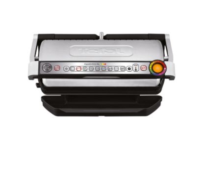 Барбекю Tefal GC722D34, Optigrill+ XL Silver, 800cm2 cooking surface, automatic cooking sensor, 9 automatic programs, 4 adjustable temp., cooking level indicator, non-stick die-cast alum. Plates