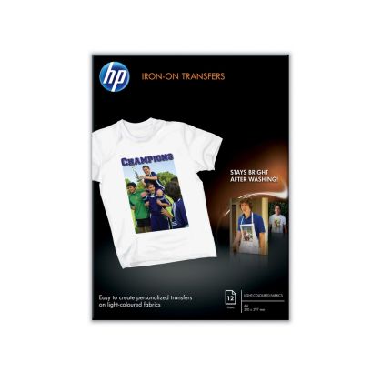 Хартия HP Iron-on Transfers-12 sht/A4/210 x 297 mm