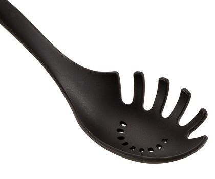 Лъжица Tefal K2060214, Ingenio, Pasta spoon, Kitchen tool, Nylon/Fiberglass, 39.6x10.6x6.4cm, Up to 220°C, Dishwasher safe, black