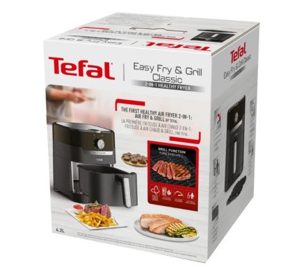 Уред за здравословно готвене Tefal EY501815, Easy Fry & Grill 2IN1 Classic 4.2L black
