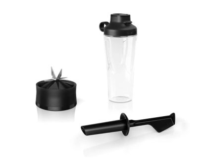 Блендер Bosch MMB6174S Series 4, VitaPower Blender, 1200 W, Glass ThermoSafe jug 1.5 l, Tritan ToGo bottle 0.6 l, Two speed settings and pulse function, ProEdge stainless steel blades made in Solingen, Silver