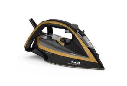 Ютия Tefal FV5691E1, Turbo Pro 3000W, black&gold, 0-50g/min, shot 270g/min, Durilium AirGlide Autoclean soleplate, calc collector, automatic steam, AD, AO, water tank 300 ml