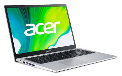 Лаптоп Acer Aspire 3, A315-35-P3WU, Intel Pentium Silver N6000 (up to 3.3GHz, 4MB), 15.6" FHD (1920x1080) IPS AG, Cam&Mic, 8GB DDR4, 256GB SSD PCIe, Intel UHD Graphics, 802.11ac, BT 5.0, Linux, Silver