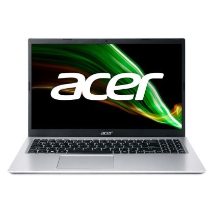 Лаптоп Acer Aspire 3, A315-58G-38LD, Intel Core i3-1115G4 (up to 4.1 GHz, 6MB), 15.6" FHD (1920x1080) AG LED, HD Cam, 8GB onboard (1 slot free), 512GB SSD PCIe, NVIDIA Geforce MX350 2GB DDR5, 802.11ac, BT 5.0, Finger Print Reader, Linux, Silver