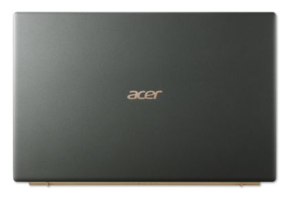 Лаптоп Acer Swift 5, SF514-55T-763Z, Core i7-1165G7(2.80GHz up to 4.70GHz, 12MB), 14" FHD IPS Touch, 16GBLPDDR4X onbord, 1024GB PCIe SSD, Intel Iris Xe Graphics, WiFi6ax+BT 5.0, Backlit KB, FPR, Win 10 Pro, Mist Green