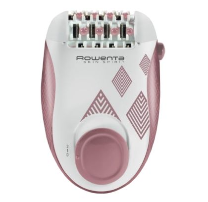 Епилатор Rowenta EP2900F1, Skin Spirit Grey Pink, compact, 2 speeds, curve sensor, cleaning brush