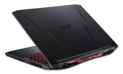 Лаптоп Acer Nitro 5, AN515-57-50BW, Core i5-11400H (2.70GHz up to 4.5GHz, 12MB), 15.6" FHD IPS, 144Hz, 8 GB DDR4 3200MHz (1 slot free), 512GB PCIe SSD, HDD kit, GeForce RTX 3050 4GB GDDR6, HD Mic&Cam, WiFi AX, BT, Backlit kbd, Linux, Black