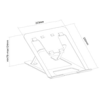 Стойка Neomounts Notebook Desk Stand (ergonomic)