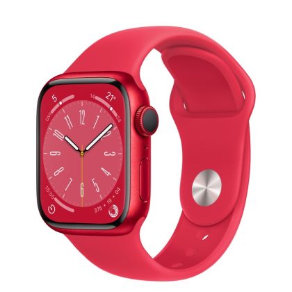 Часовник Apple Watch Series 8 GPS 41mm (PRODUCT)RED Aluminium Case with (PRODUCT)RED Sport Band - Regular