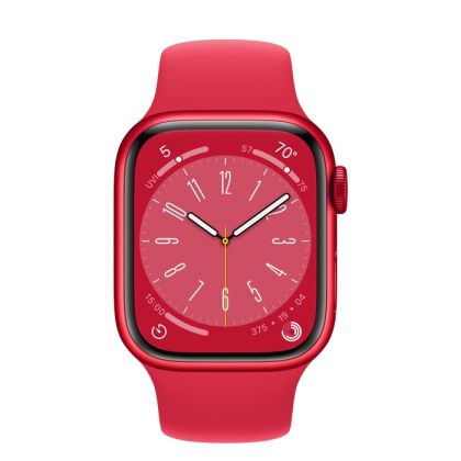 Часовник Apple Watch Series 8 GPS + Cellular 41mm (PRODUCT)RED Aluminium Case with (PRODUCT)RED Sport Band - Regular