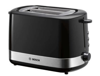 Тостер Bosch TAT7403, Compact Toaster, 800 W, Auto power off, Lifting high, Black