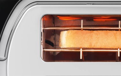 Тостер Bosch TAT7403, Compact Toaster, 800 W, Auto power off, Lifting high, Black