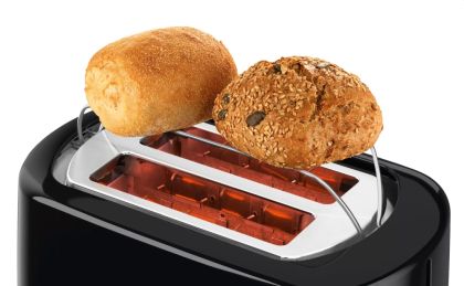 Тостер Bosch TAT7403, Compact Toaster, 800 W, Auto power off, Lifting high, Black