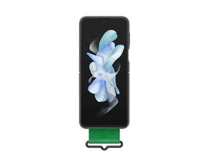 Калъф Samsung Flip4 Silicone Cover with Strap Black