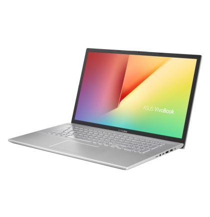 Лаптоп Asus VivoBook 17 X712EA-AU511W, Intel Core i5-1135G7 Processor 2.4 GHz (8M Cache, up to 4.2 GHz, 4 cores), 17.3`` FHD+(1920x1080), DDR4 8GB(ON BD.),512G PCIEG3 SSD, Windows 11,Transparent Silver