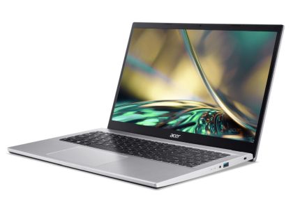Лаптоп Acer Aspire 3, A315-59-37WG, Intel Core i3-1215U (up to 4.4 GHz, 10MB), 15.6" FHD (1920x1080) IPS SlimBezel LED, HD Cam, 8GB DDR4, 512GB SSD PCIe, INTEL UMA, 2x2 802.11ac, BT 5.0, Linux, Silver
