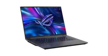 Лаптоп Asus ROG Flow X16 GV601RM-M6007W, AMD Ryzen 7 6800HS, (8-core/16-thread, 20MB cache, up to 4.7 GHz max boost), 16"QHD+ 16:10 (2560 x 1600, WQXGA)165Hz,Touch,16GB DDR5 4800( 16GBon bd),1TB PCIE NVME,NVIDIA GeForce RTX 3060 GDDR6 6GB,Illum. Kbd,Win11