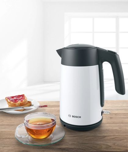 Електрическа кана Bosch TWK7L461, Kettle, 2400 W, 1.7 l, White