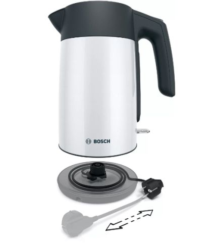 Електрическа кана Bosch TWK7L461, Kettle, 2400 W, 1.7 l, White