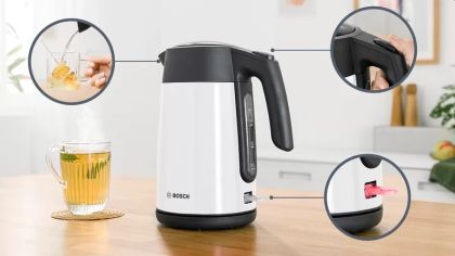 Електрическа кана Bosch TWK7L461, Kettle, 2400 W, 1.7 l, White