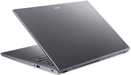 Лаптоп Acer Aspire 5, A517-53G-71KN, Intel Core i7-1260P (3.4GHz up to 4.70GHz, 18MB), 17.3" FHD IPS slim bezel LCD, 8 GB DDR4, 1024GB PCIe NVMe SSD, 1*M.2 slot free, nVidia GeForce RTX 2050 4GB GDDR6, WIFI AX, BT, HD Cam, KB Backlight, FPR, Linux, Steel 