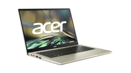 Лаптоп Acer Swift 3, SF314-512-55KB, Intel Core i5-1240P (up to 4.40 GHz, 12MB), 14" FHD IPS, 8GB LPDDR4, 512GB PCIe NVMe SSD, Intel UHD, WIFI 6E, BT, FHD Cam,FPR, Linux, Gold