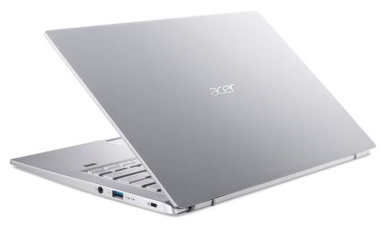 Лаптоп Acer Swift 3, SF314-43-R4N2 AMD Ryzen 5 5500U (2.1GHz up to 4.00GHz, 8MB), 14" IPS FHD ComfyView (1920x1080), 8GB DDR4, 512GB PCIe SSD, AMD Radeon, WiFi 6AX+BT, HD Cam, FPR, Linux, Silver
