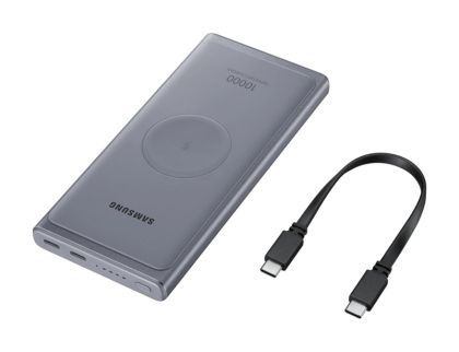 Външна батерия Samsung Wireless Power Bank, USB Type-C, Grey