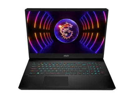 Лаптоп MSI Vector GP77 13VG, i7-13700H (14C/20T), 17.3" QHD (2560x1440), 240Hz, DDR5 16GB 5200MHz (8GBx2), 1TB NVMe PCIe SSD Gen4x4, 2x M.2, RTX 4070 GDDR6 8GB, 102 Key PER KEY KBD by SteelSeries, 2Y, Cooler Boost 5, 4-Cell 65 Whr, No OS, 2.8 kg