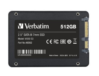Твърд диск Verbatim Vi550 S3 2.5" SATA III 7mm SSD 512GB