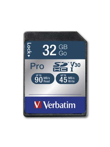 Памет Verbatim 32GB SDHC Pro Class 10 UHS-I