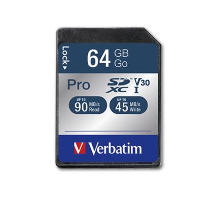 Памет Verbatim 64GB SDHC Pro Class 10 UHS-I