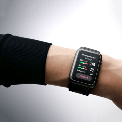 Часовник Huawei Watch D, 1.64", AMOLED, 280x456, PPI 326, IP68, 2.4 GHz, Bluetooth 5.1, NFC, GPS, Blood Pressure Measurement, 7 days Long Battery Life, Battery 451 mAh, Fluoroelastomer strap