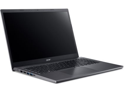 Лаптоп Acer Aspire 5, A515-57-57R1, Intel Core i5-1235U (3.30 GHz up to 4.40 GHz, 12MB), 15.6" FHD IPS SlimBezel (1920x1080), 16GB (2*8) DDR4, 512GB PCIe NVMe SSD, Intel Iris Xe Graphics,WiFi AX, BT, HD Cam, KB Backlight, Fingerprint reader, Linux, Gray
