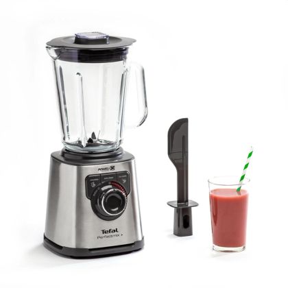 Блендер Tefal BL811D38, Mastermix Premium Blender, 1200 W, Thermo jug of impact glass, Total capacity: 2l, Speed control button, 6 removable blades, 3 programs, stainless steel