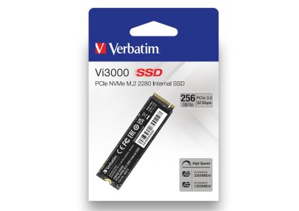 Твърд диск Verbatim Vi3000 Internal PCIe NVMe M.2 SSD 256GB