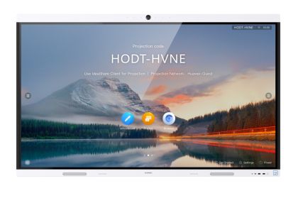 Интерактивен дисплей Huawei IdeaHub B2, IHB2-65PU, 65" Touch: IR 20 points D-LED,IPS,8ms, 3840x2160, 350nits/400nits,1200:1,4K camera,speakers, OPS slot,2xStylus pen,IdeaHub Controller,WiFi,NFC,USB-C,USB-A,USB-B,HDMI,COM port,RJ45, Wall Mount Bracket, And