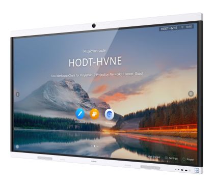 Интерактивен дисплей Huawei IdeaHub B2, IHB2-65PU, 65" Touch: IR 20 points D-LED,IPS,8ms, 3840x2160, 350nits/400nits,1200:1,4K camera,speakers, OPS slot,2xStylus pen,IdeaHub Controller,WiFi,NFC,USB-C,USB-A,USB-B,HDMI,COM port,RJ45, Wall Mount Bracket, And